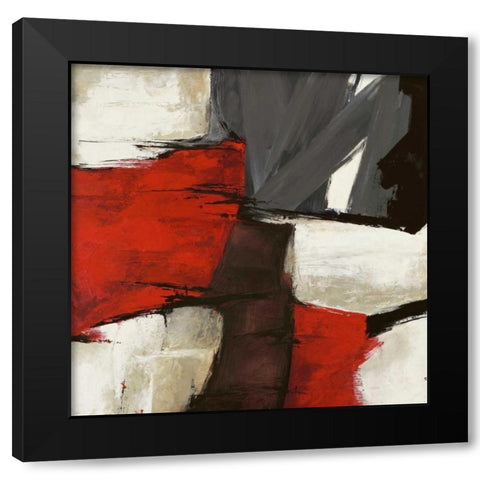 Continuum II Black Modern Wood Framed Art Print with Double Matting by Stone, Jim