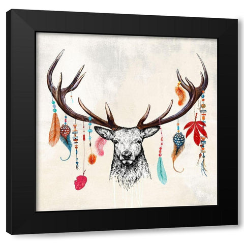 Wild Mesmerizer Black Modern Wood Framed Art Print with Double Matting by Matt, Spencer