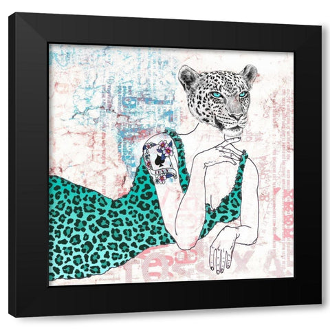 The Supreme (detail) Black Modern Wood Framed Art Print by Matt, Spencer