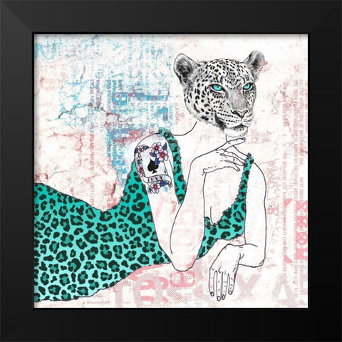 The Supreme (detail) Black Modern Wood Framed Art Print by Matt, Spencer