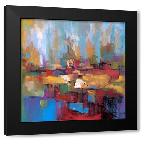 Senza titolo Black Modern Wood Framed Art Print with Double Matting by Marzari, Tebo