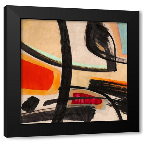 In the Sun I Black Modern Wood Framed Art Print with Double Matting by Perelli, Teo Vals