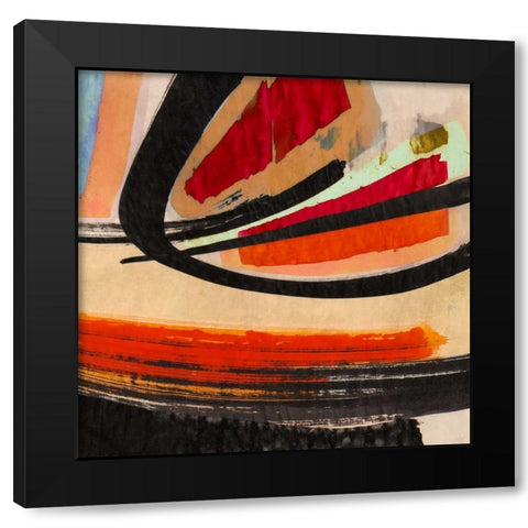 In the Sun II Black Modern Wood Framed Art Print with Double Matting by Perelli, Teo Vals