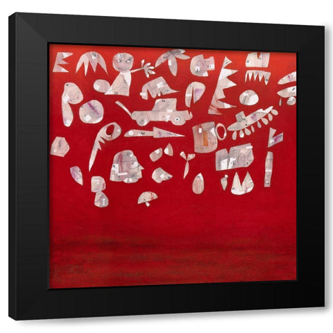 Oggetti di scena Black Modern Wood Framed Art Print with Double Matting by Teruzzi, Vittorio