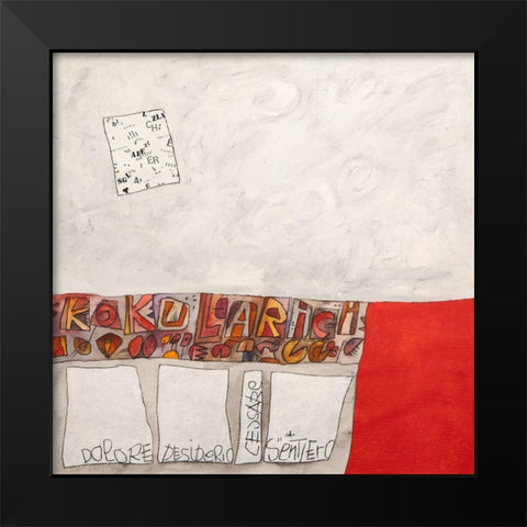 Koku Larici Black Modern Wood Framed Art Print by Teruzzi, Vittorio