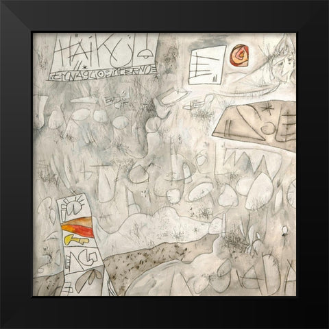 Senza titolo I (Haiku) Black Modern Wood Framed Art Print by Teruzzi, Vittorio