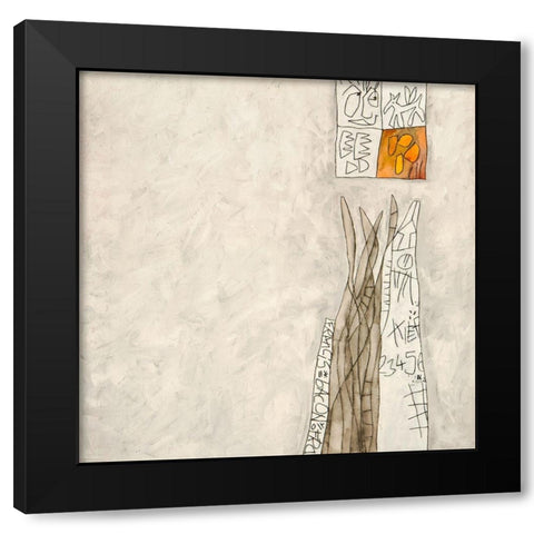 Senza titolo V (Francis Bacon) Black Modern Wood Framed Art Print with Double Matting by Teruzzi, Vittorio