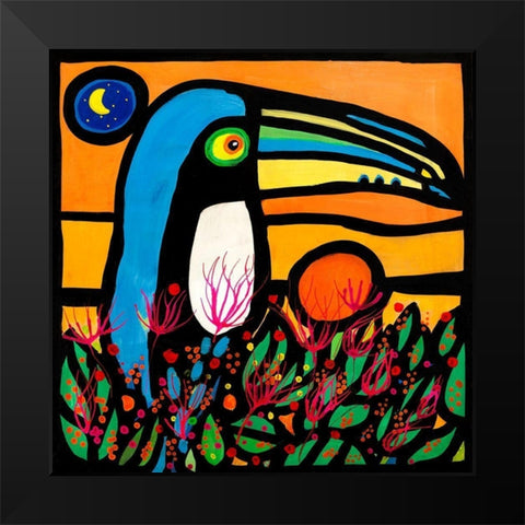 Tucano allalba Black Modern Wood Framed Art Print by Wallas