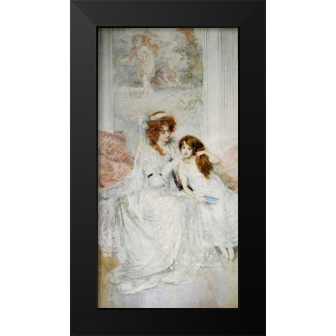 Tender Loving Care Black Modern Wood Framed Art Print by Gow, Mary Louise