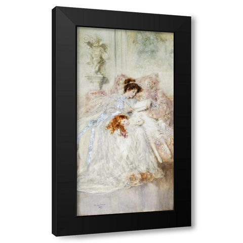 Precious Moments Black Modern Wood Framed Art Print by Gow, Mary Louise