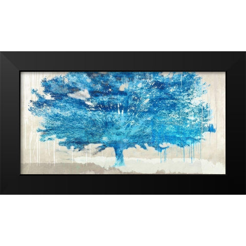 Treexplosion Black Modern Wood Framed Art Print by Alex, Blanco