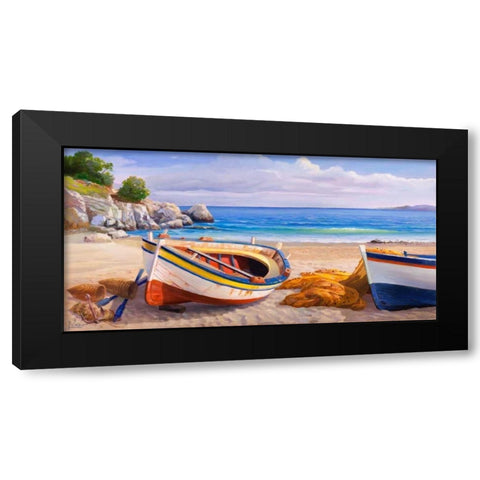 Pomeriggio mediterraneo Black Modern Wood Framed Art Print by Galasso, Adriano