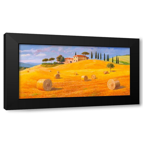 Colline in Toscana Black Modern Wood Framed Art Print by Galasso, Adriano
