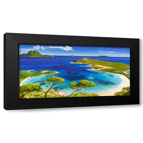 Mediterraneo Black Modern Wood Framed Art Print by Galasso, Adriano