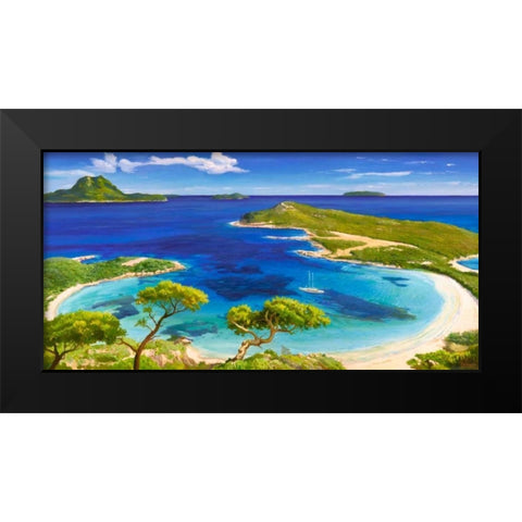 Mediterraneo Black Modern Wood Framed Art Print by Galasso, Adriano