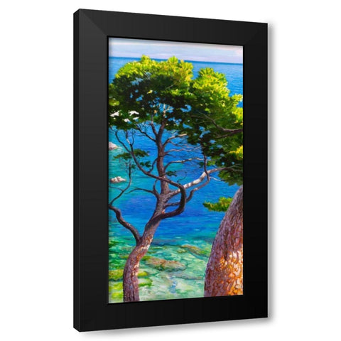 Lavandou II Black Modern Wood Framed Art Print by Galasso, Adriano