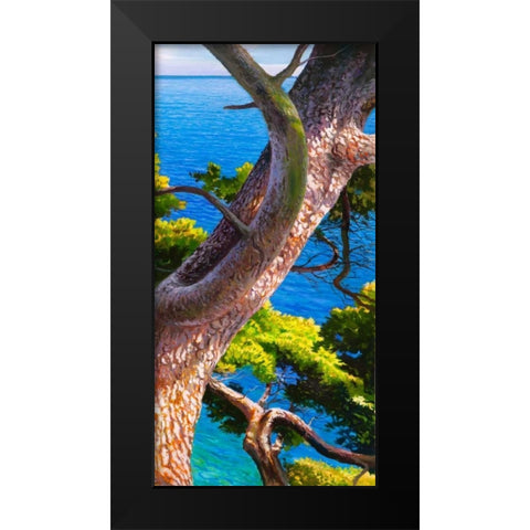 Lavandou III Black Modern Wood Framed Art Print by Galasso, Adriano