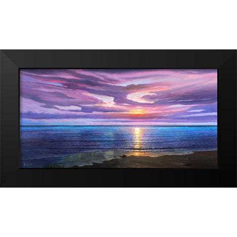 Tramonto sognante Black Modern Wood Framed Art Print by Galasso, Adriano