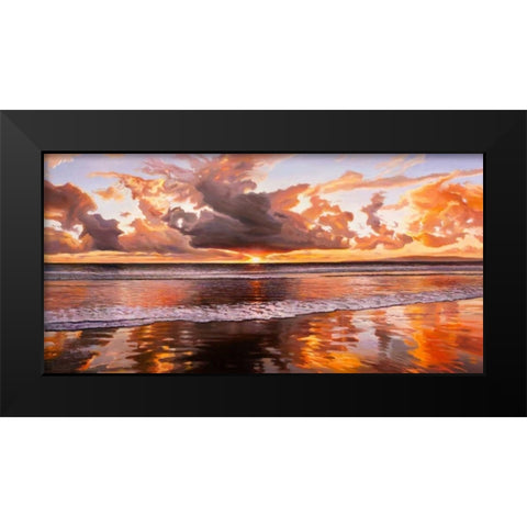 Riflessi del mattino Black Modern Wood Framed Art Print by Galasso, Adriano