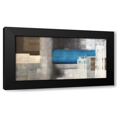 Blue Moon Black Modern Wood Framed Art Print by Aprile, Alessio