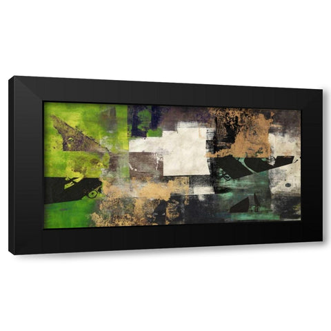 Emerald Black Modern Wood Framed Art Print by Aprile, Alessio