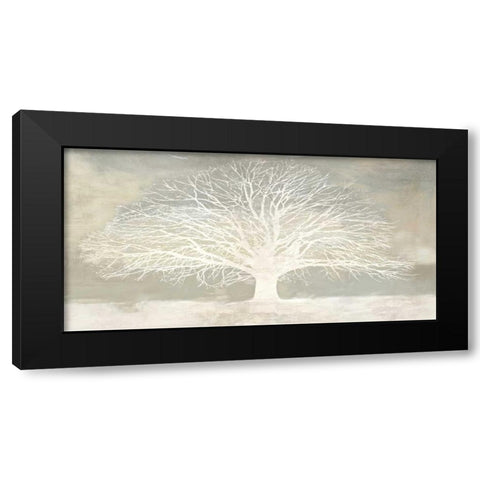 White Tree Black Modern Wood Framed Art Print by Aprile, Alessio