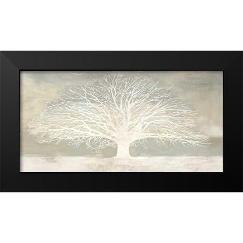 White Tree Black Modern Wood Framed Art Print by Aprile, Alessio