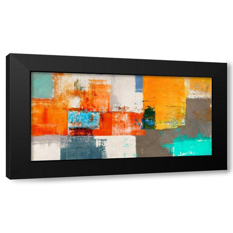 Barcelona Black Modern Wood Framed Art Print by Aprile, Alessio