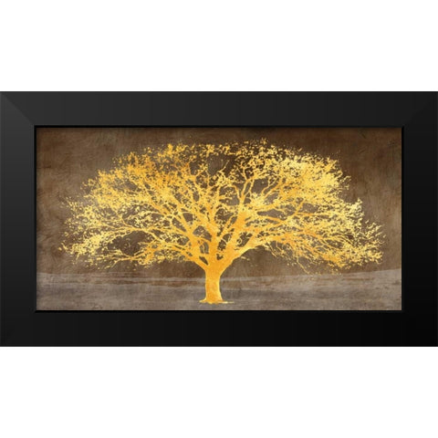 Shimmering Tree Ash Black Modern Wood Framed Art Print by Aprile, Alessio