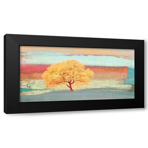 Treescape 2 Black Modern Wood Framed Art Print with Double Matting by Alessio, Aprile