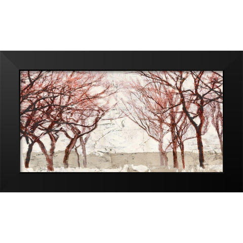 Rusty Trees Black Modern Wood Framed Art Print by Alessio, Aprile