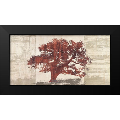 Rusty Tree Panel Black Modern Wood Framed Art Print by Aprile, Alessio
