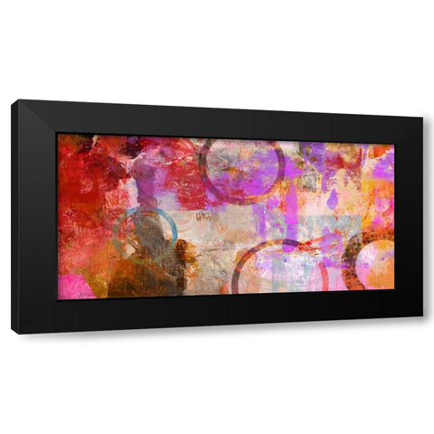 Circle Circus Black Modern Wood Framed Art Print with Double Matting by King, Amber