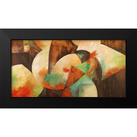 Be Bop Black Modern Wood Framed Art Print by King, Amber