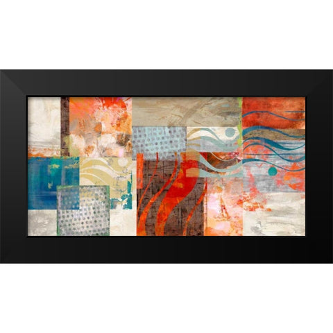 Summertime Black Modern Wood Framed Art Print by King, Amber