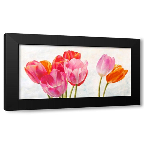Vive l ete Black Modern Wood Framed Art Print by Ann, Cynthia