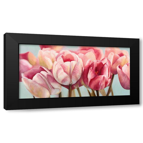 Printemps Black Modern Wood Framed Art Print with Double Matting by Ann, Cynthia