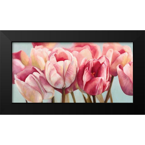 Printemps Black Modern Wood Framed Art Print by Ann, Cynthia