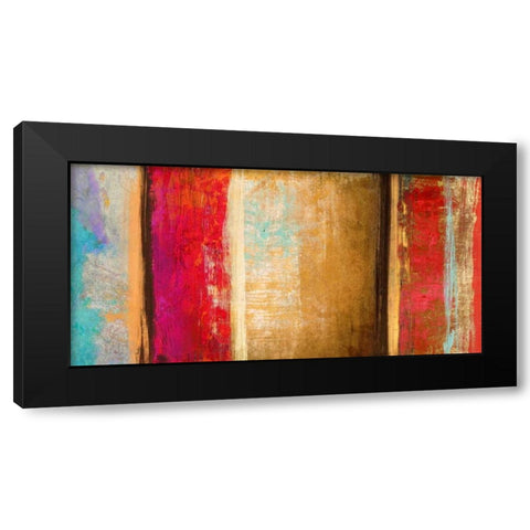 Juillet Black Modern Wood Framed Art Print with Double Matting by Baron, Alphonse