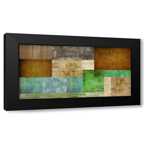 The Bush Black Modern Wood Framed Art Print by Baron, Alphonse