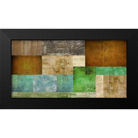 The Bush Black Modern Wood Framed Art Print by Baron, Alphonse