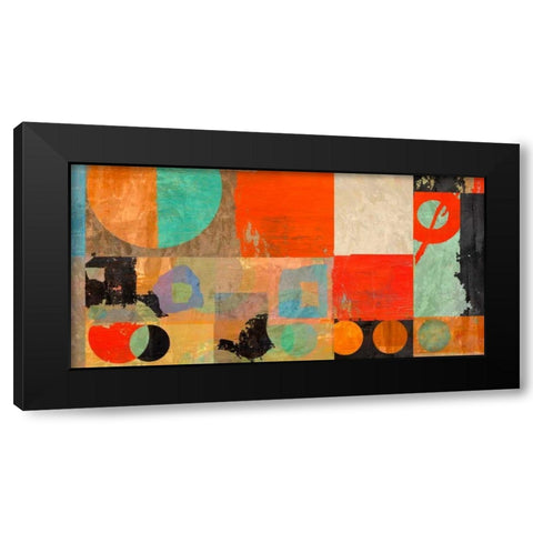 Morning Moves Black Modern Wood Framed Art Print by Baron, Alphonse