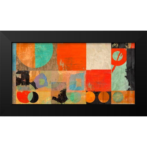 Morning Moves Black Modern Wood Framed Art Print by Baron, Alphonse