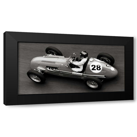 Historical race car at Grand Prix de Monaco Black Modern Wood Framed Art Print with Double Matting by Seyfferth, Peter