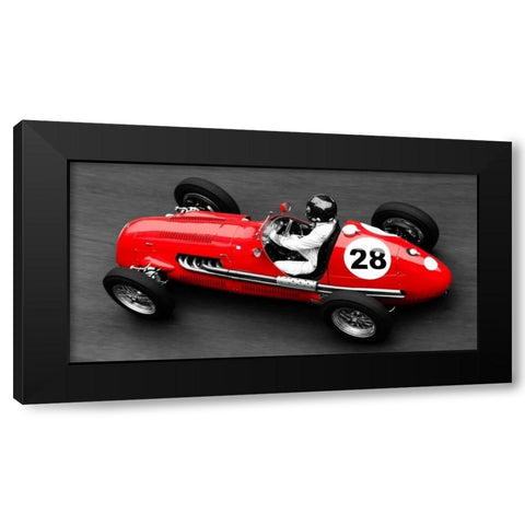 Historical race car at Grand Prix de Monaco Black Modern Wood Framed Art Print with Double Matting by Seyfferth, Peter