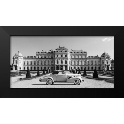 At Belvedere Palace, Vienna Black Modern Wood Framed Art Print by Gasoline Images