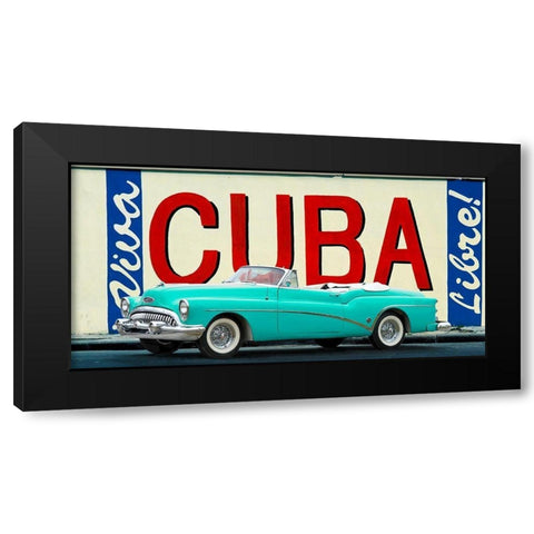 Cuba Libre, Havana Black Modern Wood Framed Art Print with Double Matting by Gasoline Images