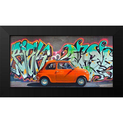 Iconic street art II Black Modern Wood Framed Art Print by Gasoline Images