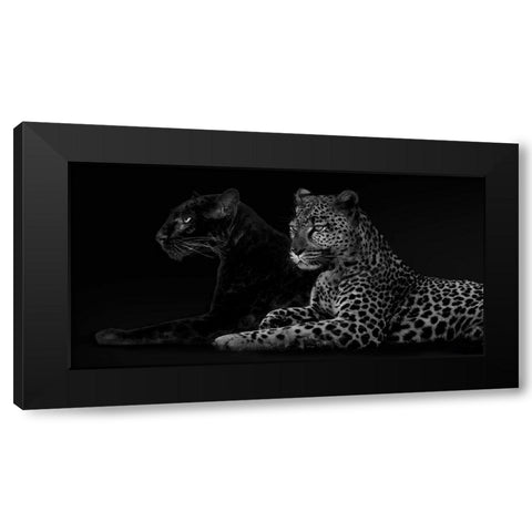 Brotherhood Black Modern Wood Framed Art Print with Double Matting by Lauren, Julian