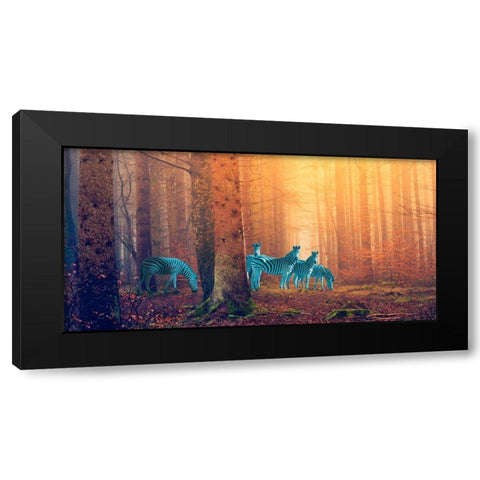 In the woods Black Modern Wood Framed Art Print with Double Matting by Arlo Wren Photos